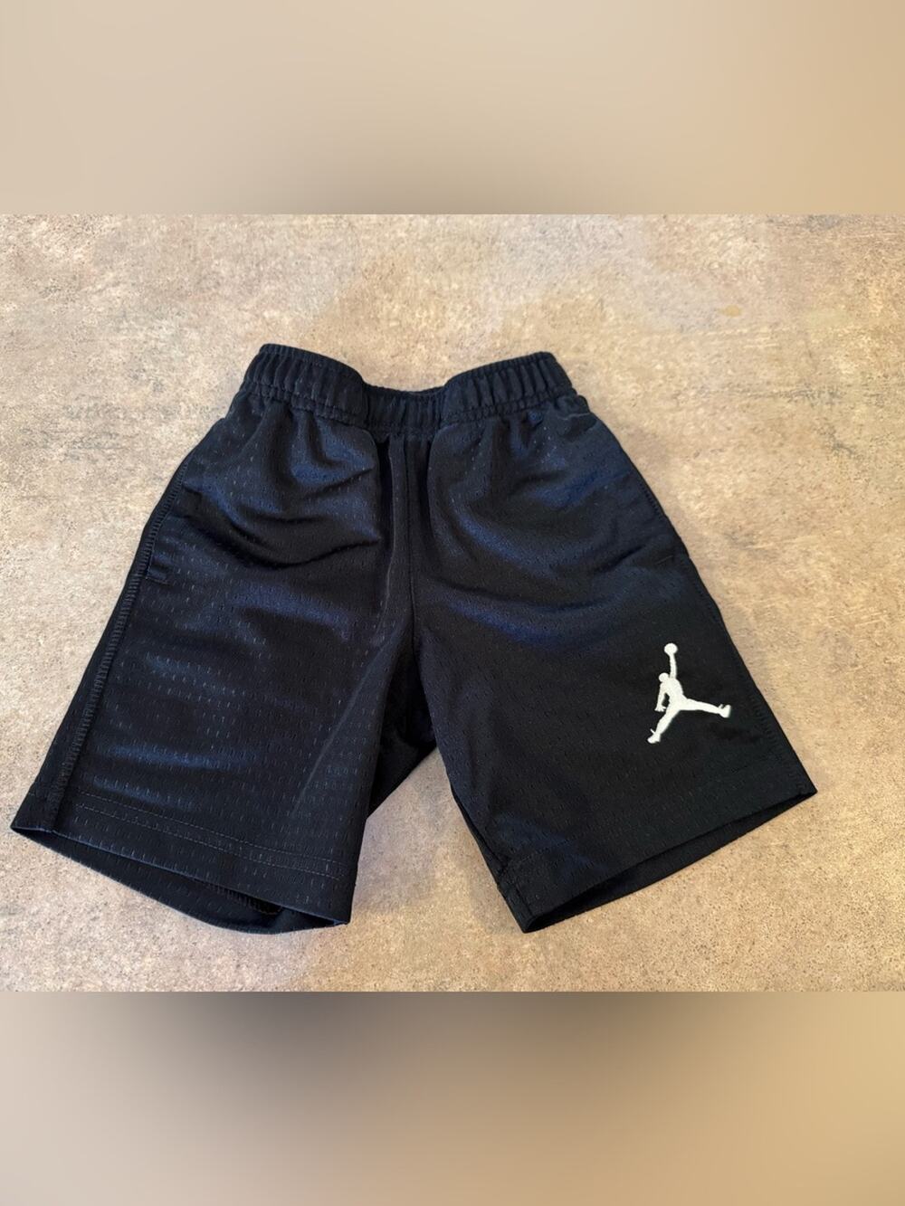 Jordan Black Boys' Jumpman Mesh Athletic Shorts Size 4 Active Lightweight
